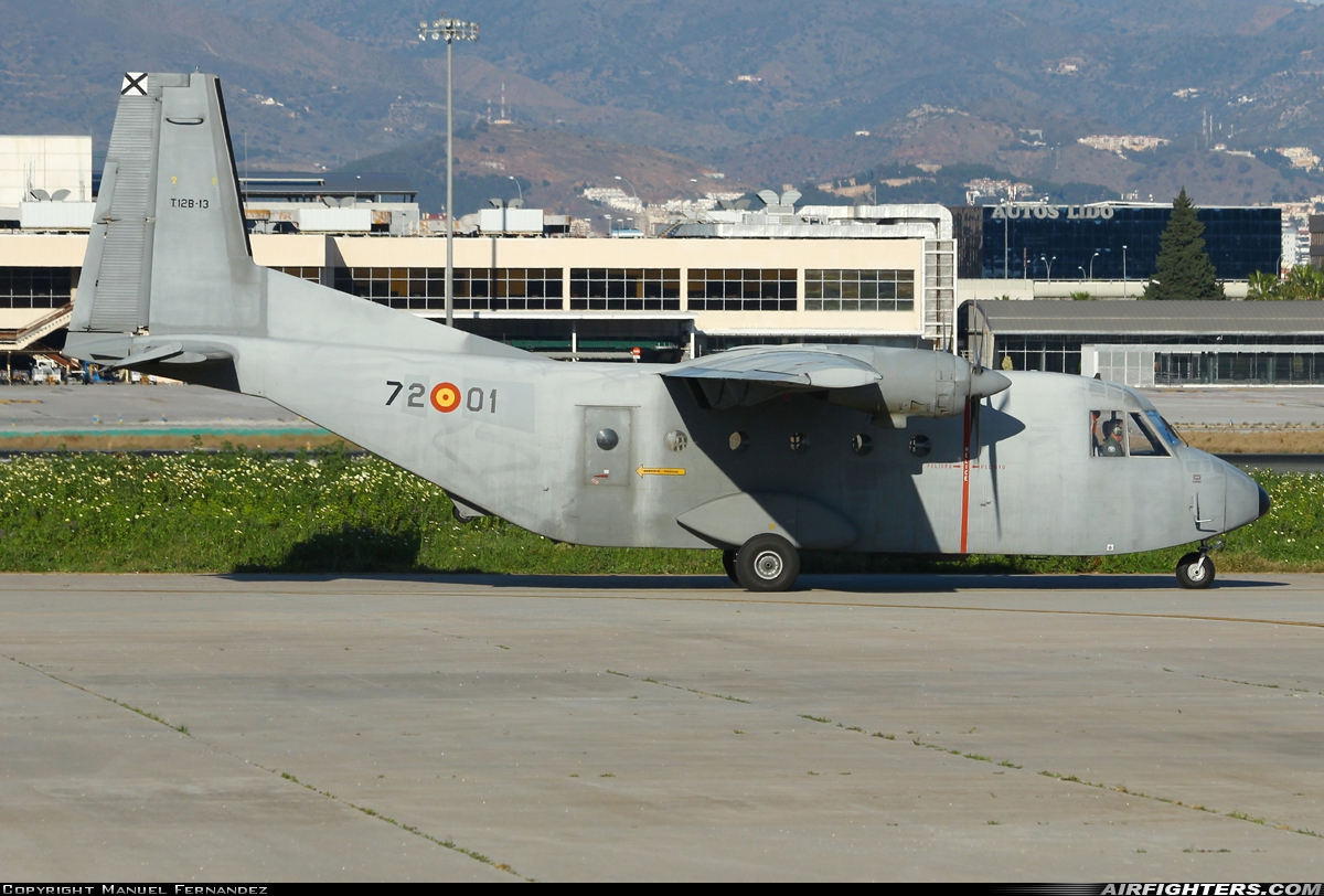 Spain - Air Force CASA C-212-100 Aviocar T.12B-13 at Malaga (AGP / LEMG), Spain