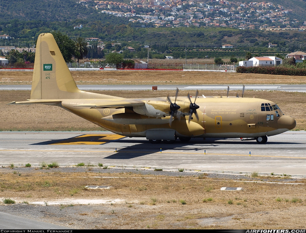 Saudi Arabia - Air Force Lockheed C-130H Hercules (L-382) 475 at Malaga (AGP / LEMG), Spain