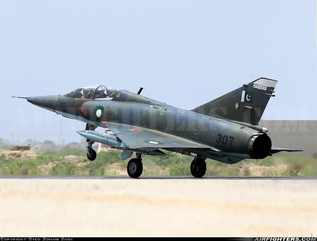 Pakistan - Air Force Dassault Mirage 5DPA2 79-307 at Karachi - Masroor (OPMR), Pakistan