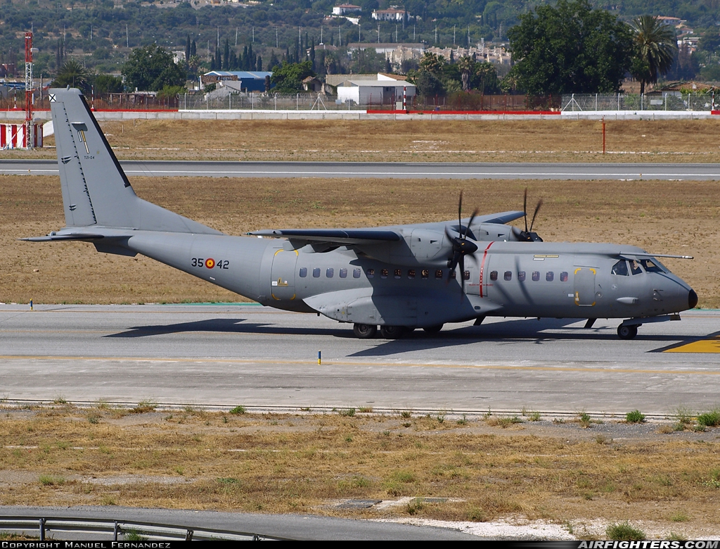 Spain - Air Force CASA C-295M T.21-04 at Malaga (AGP / LEMG), Spain