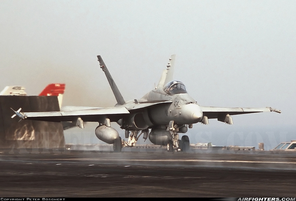 USA - Navy McDonnell Douglas F/A-18C Hornet 163435 at Off-Airport - Arabian Sea, International Airspace