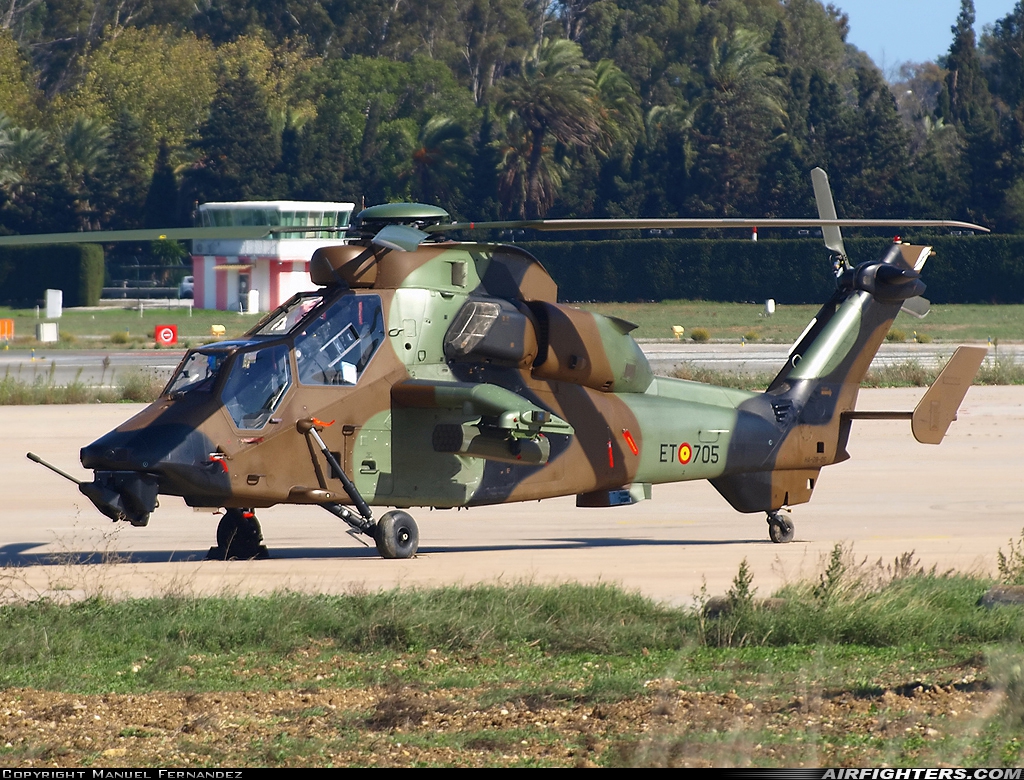 Spain - Army Eurocopter EC-665 Tiger HAP HA.28-05 at Malaga (AGP / LEMG), Spain