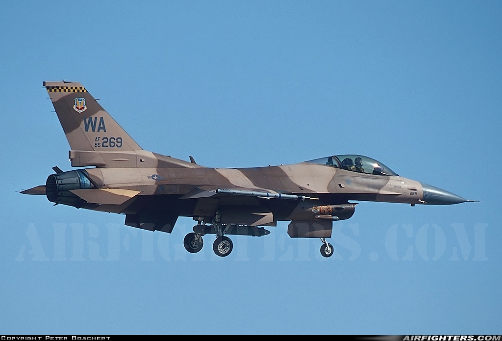 USA - Air Force General Dynamics F-16C Fighting Falcon 86-0269 at Las Vegas - Nellis AFB (LSV / KLSV), USA