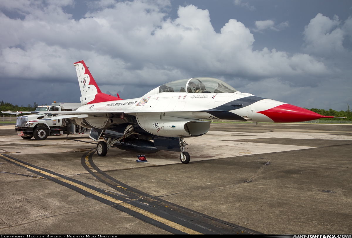 USA - Air Force General Dynamics F-16D Fighting Falcon 91-0466 at San Juan - Luis Munoz Marin Int. (SJU / TJSJ), Puerto Rico