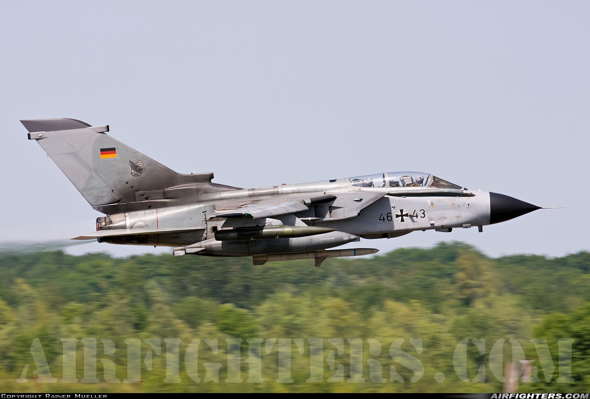Germany - Air Force Panavia Tornado IDS 46+43 at Rostock - Laage (RLG / ETNL), Germany