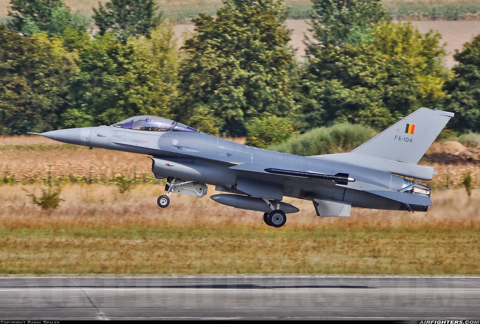 Belgium - Air Force General Dynamics F-16AM Fighting Falcon FA-104 at Hradec Kralove (LKHK), Czech Republic