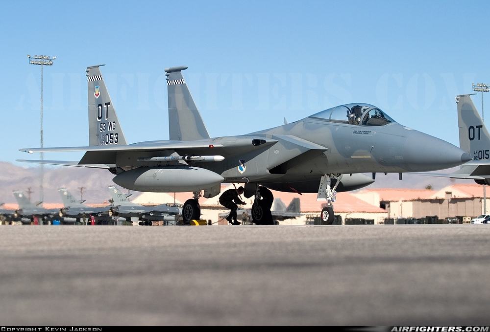 USA - Air Force McDonnell Douglas F-15C Eagle 80-0053 at Las Vegas - Nellis AFB (LSV / KLSV), USA