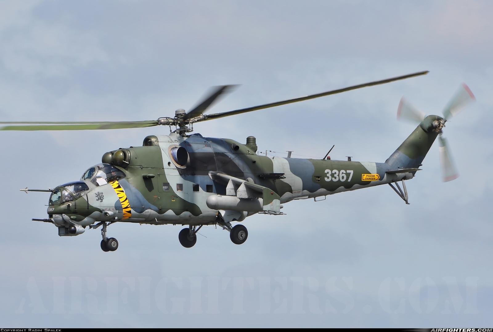 Czech Republic - Air Force Mil Mi-35 (Mi-24V) 3367 at Cambrai - Epinoy (LFQI), France