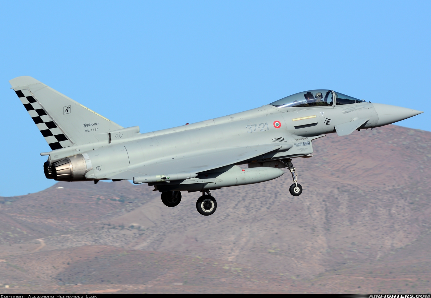 Italy - Air Force Eurofighter F-2000A Typhoon (EF-2000S) MM7330 at Gran Canaria (- Las Palmas / Gando) (LPA / GCLP), Spain