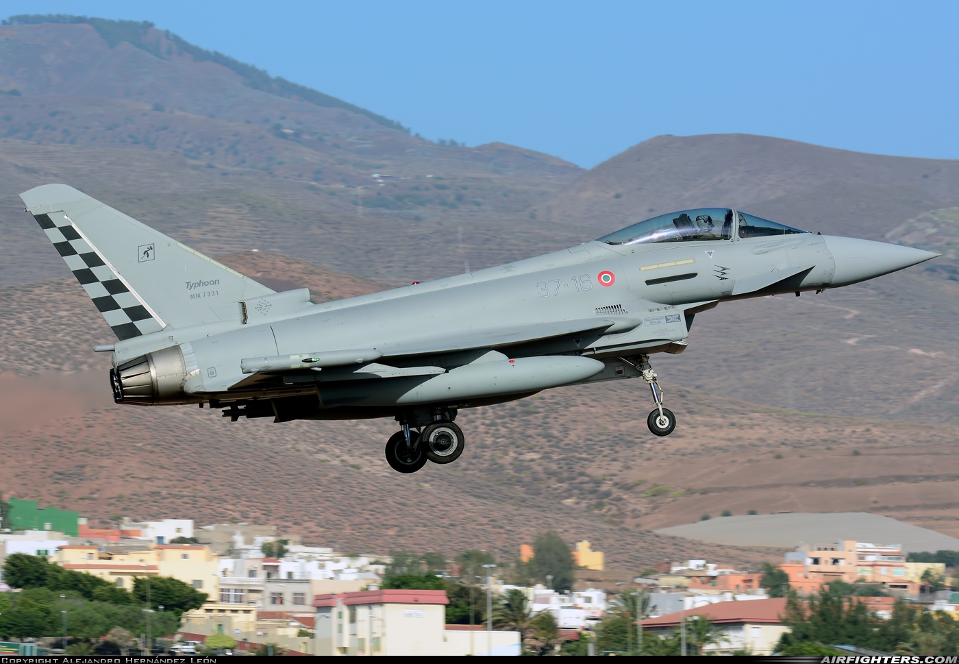 Italy - Air Force Eurofighter F-2000A Typhoon (EF-2000S) MM7331 at Gran Canaria (- Las Palmas / Gando) (LPA / GCLP), Spain