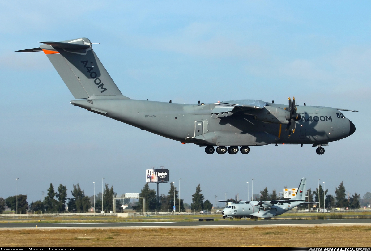 Company Owned - Airbus Airbus A400M Grizzly EC-404 at Seville (- San Pablo) (SVQ / LEZL), Spain