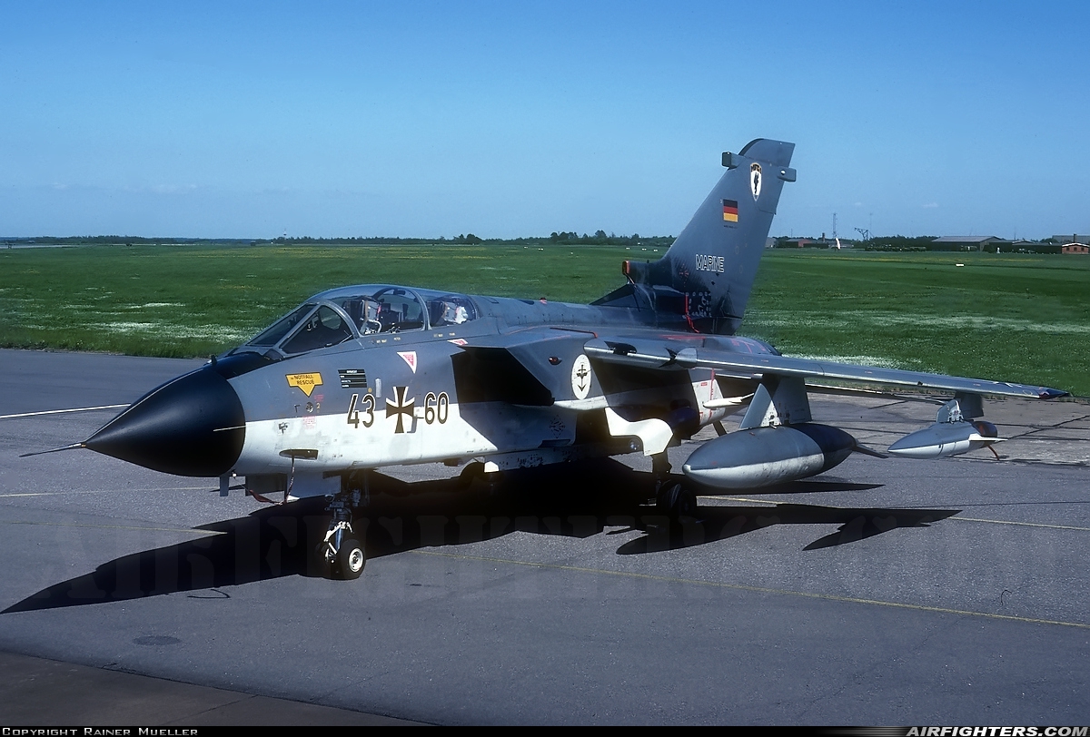 Germany - Navy Panavia Tornado IDS 43+60 at Karup (KRP / EKKA), Denmark