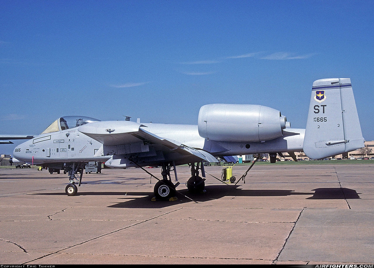 USA - Air Force Fairchild A-10A Thunderbolt II 73-1665 at Wichita Falls - Municipal / Sheppard AFB (SPS / KSPS), USA
