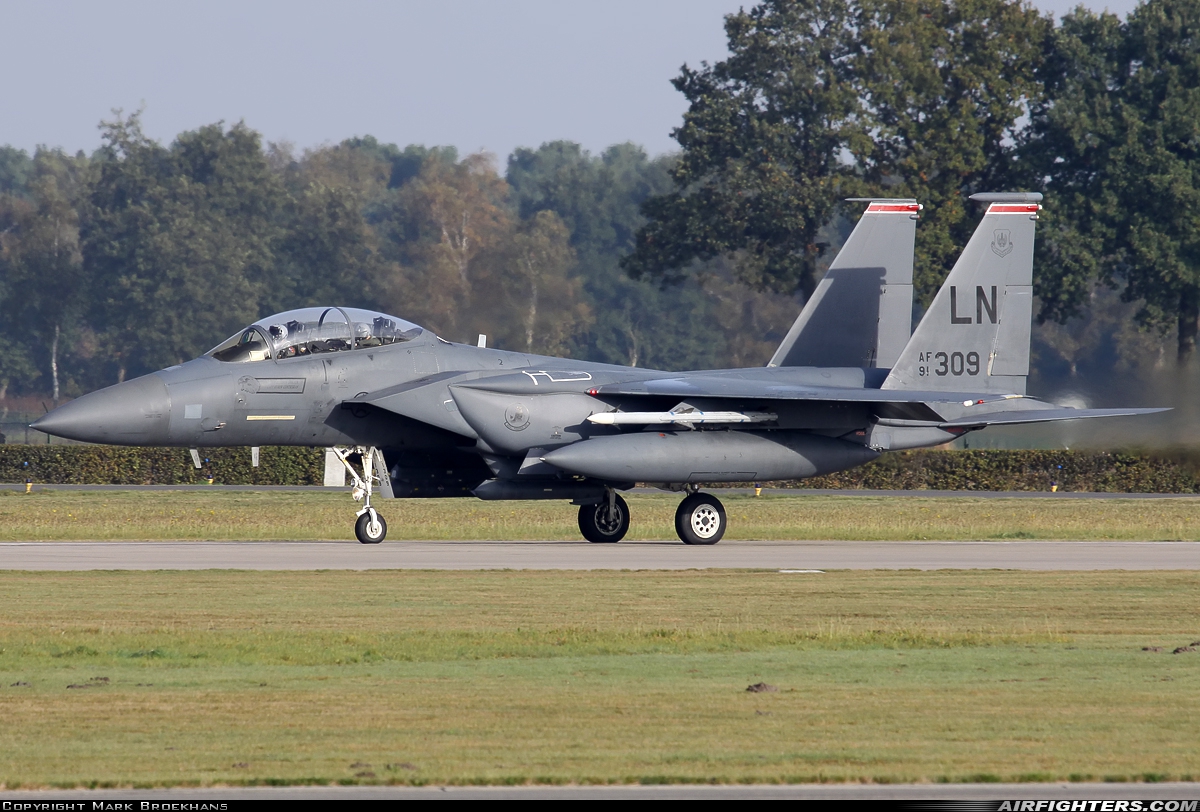 USA - Air Force McDonnell Douglas F-15E Strike Eagle 91-0309 at Uden - Volkel (UDE / EHVK), Netherlands