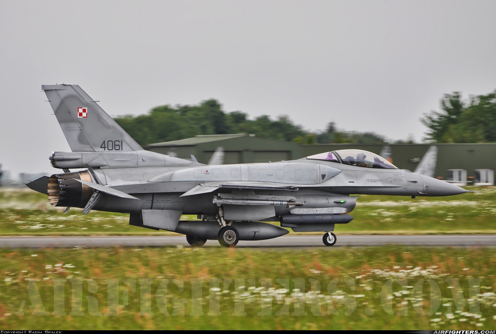 Poland - Air Force General Dynamics F-16C Fighting Falcon 4061 at Cambrai - Epinoy (LFQI), France