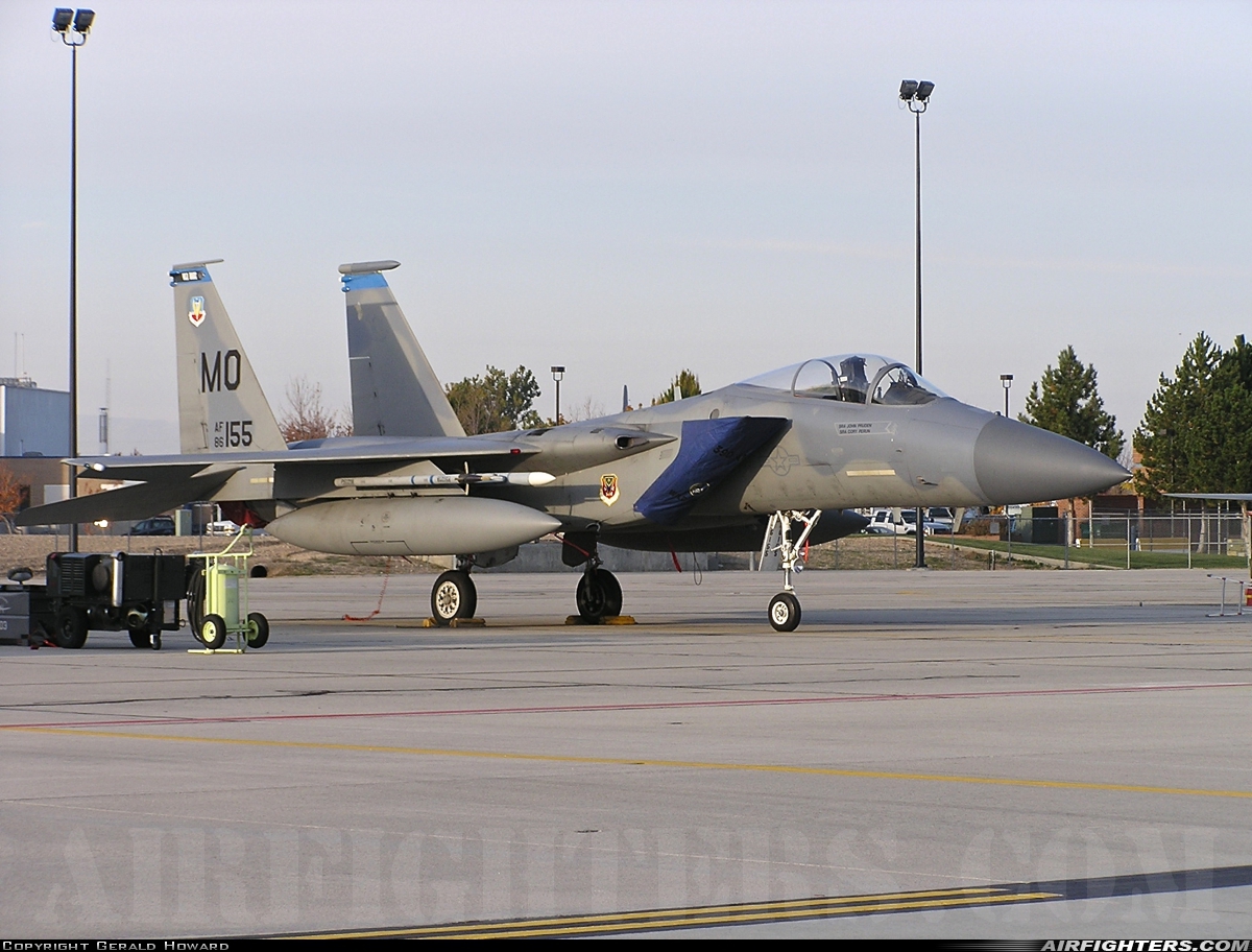 USA - Air Force McDonnell Douglas F-15C Eagle 86-0155 at Boise - Air Terminal / Gowen Field (Municipal) (BOI / KBOI), USA