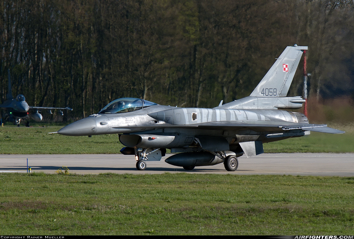 Poland - Air Force General Dynamics F-16C Fighting Falcon 4058 at Leeuwarden (LWR / EHLW), Netherlands