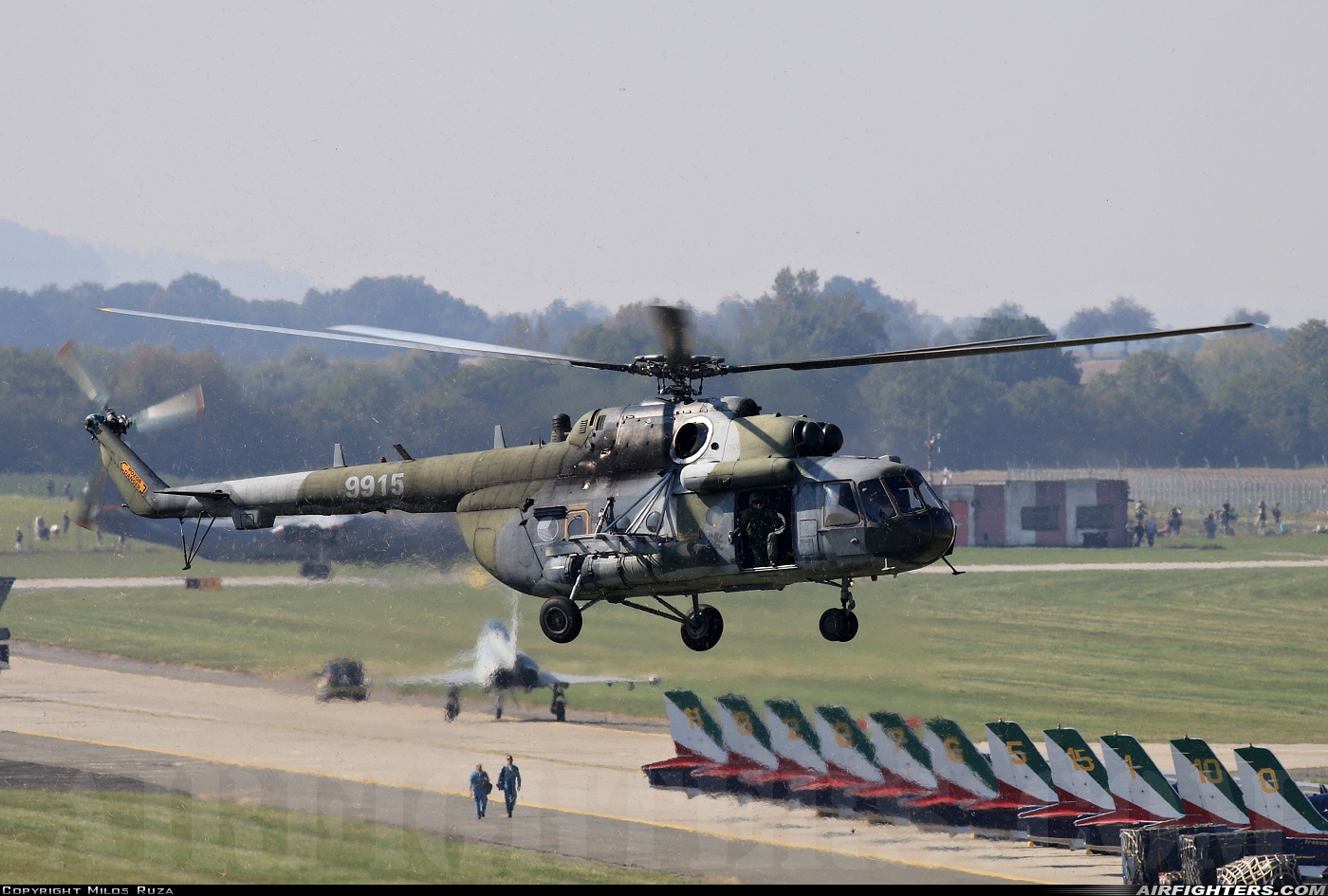 Czech Republic - Air Force Mil Mi-171Sh 9915 at Ostrava - Mosnov (OSR / LKMT), Czech Republic