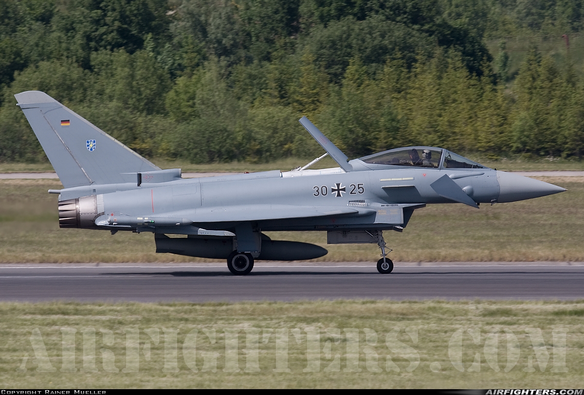 Germany - Air Force Eurofighter EF-2000 Typhoon S 30+25 at Rostock - Laage (RLG / ETNL), Germany