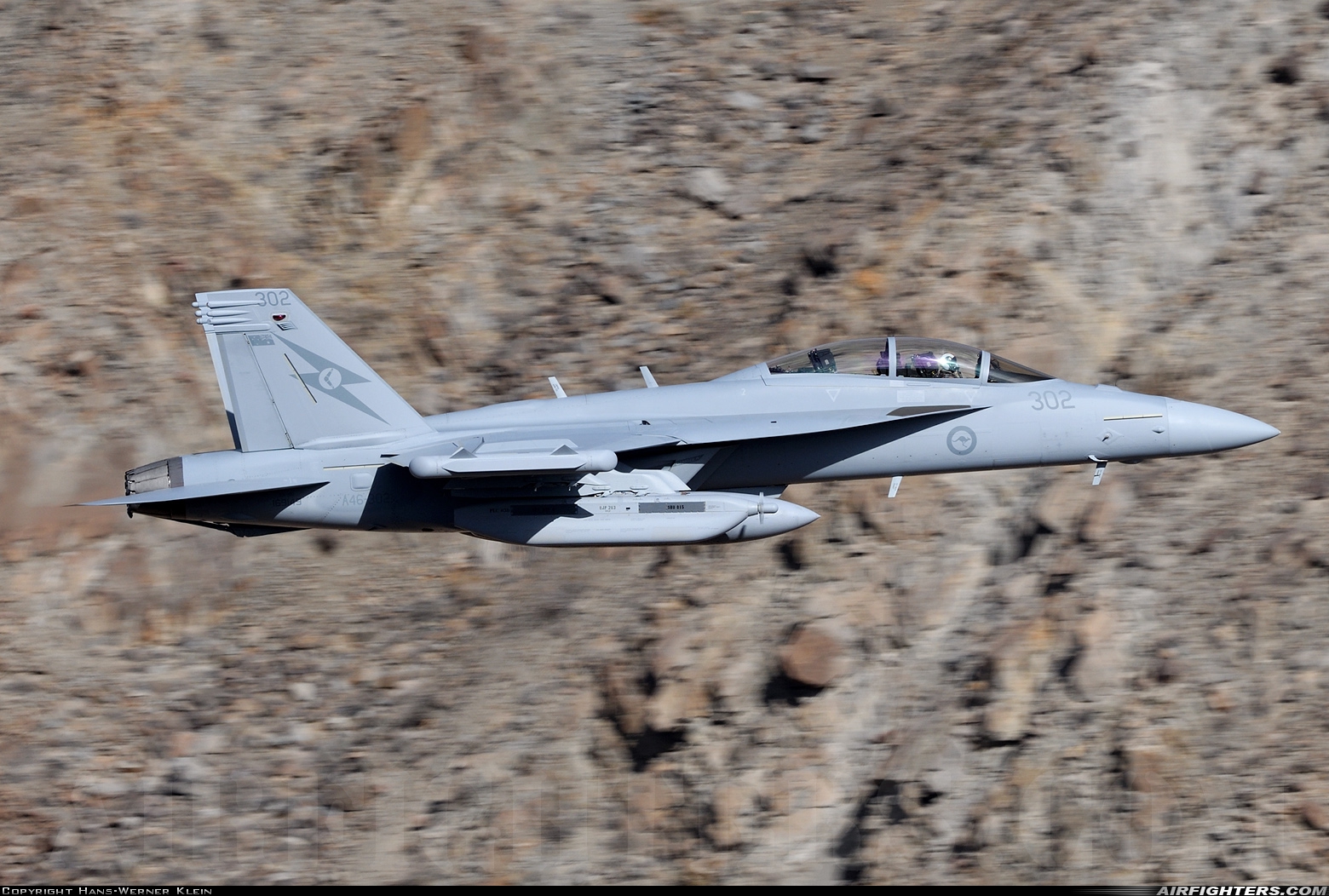 Australia - Air Force Boeing EA-18G Growler A46-302 at Off-Airport - Rainbow Canyon area, USA