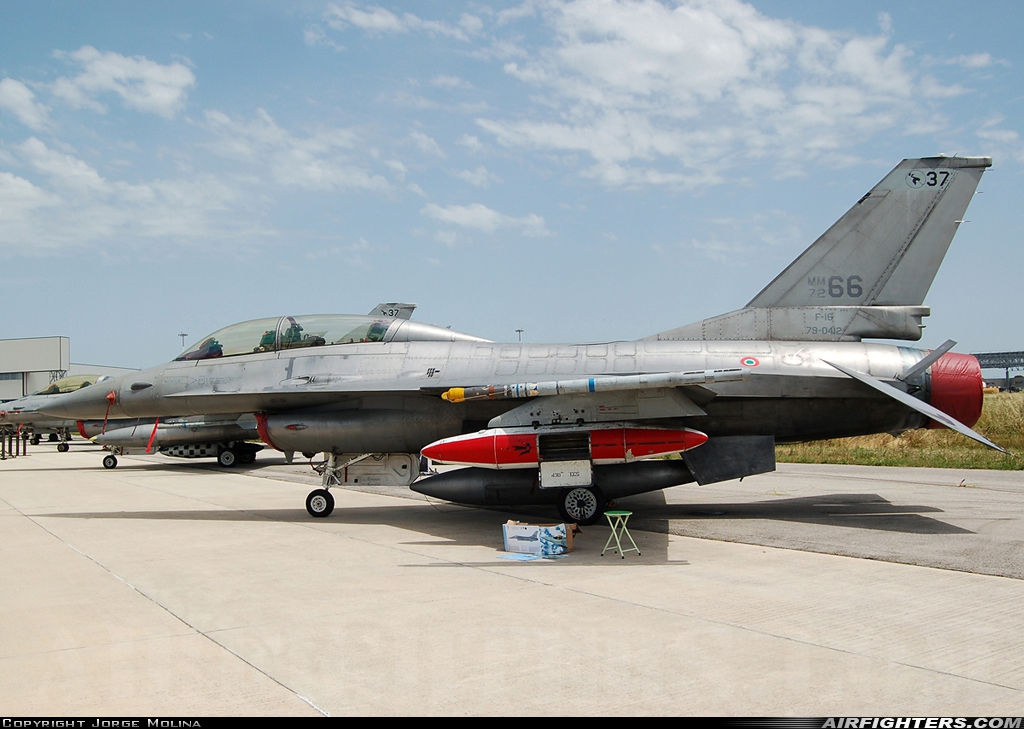 Italy - Air Force General Dynamics F-16B Fighting Falcon MM7266 at Pratica di Mare (- Mario de Bernardi) (LIRE), Italy