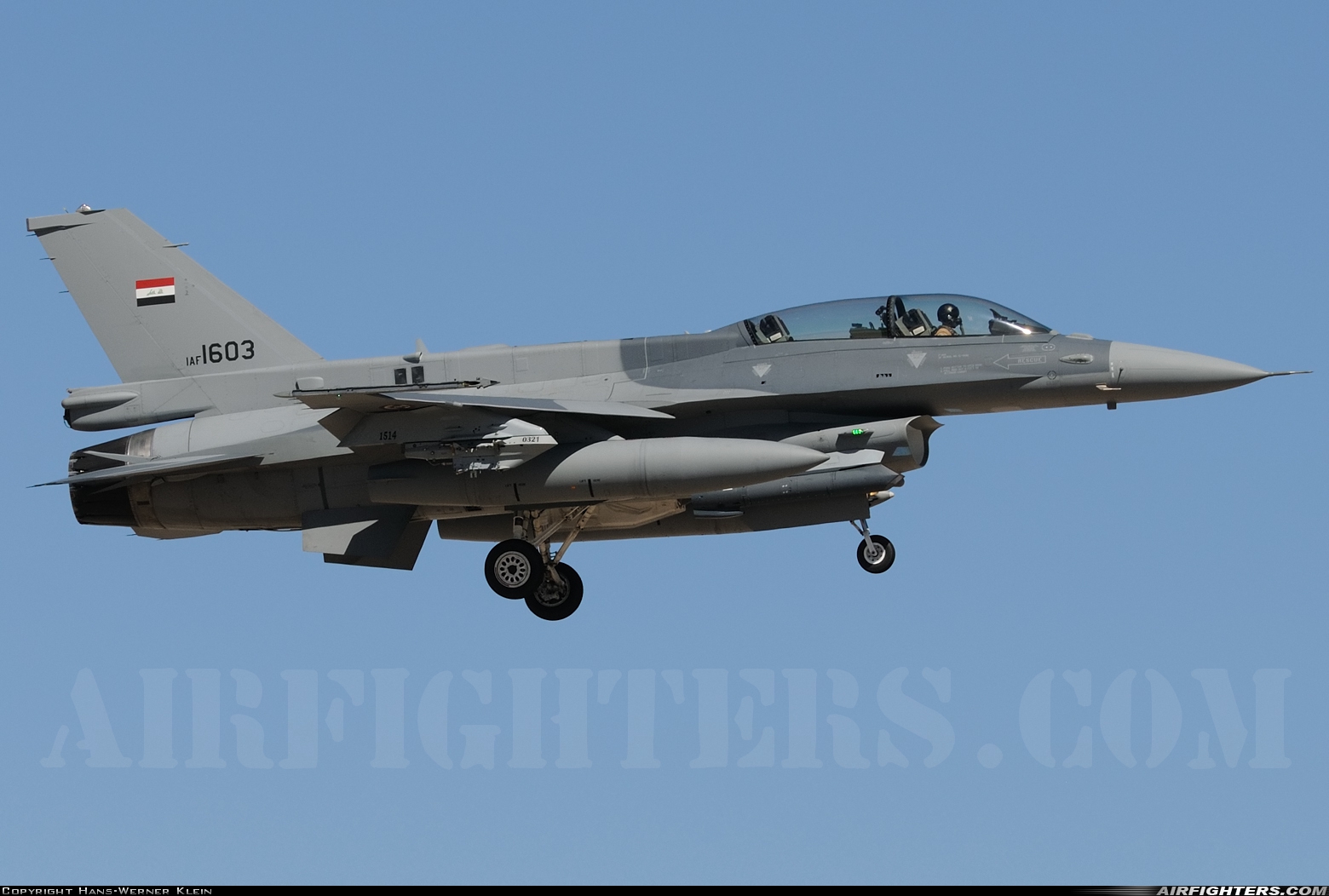 Iraq - Air Force General Dynamics F-16D Fighting Falcon 1603 at Tucson - Int. (TUS / KTUS), USA