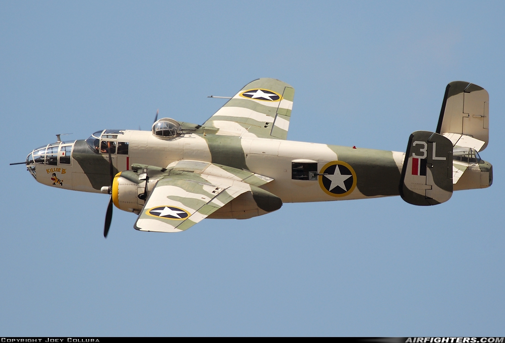 Private - Flying Tigers Warbird Museum North American B-25J Mitchell N62163 at Tampa-Macdill AFB (MCF/KMCF), USA