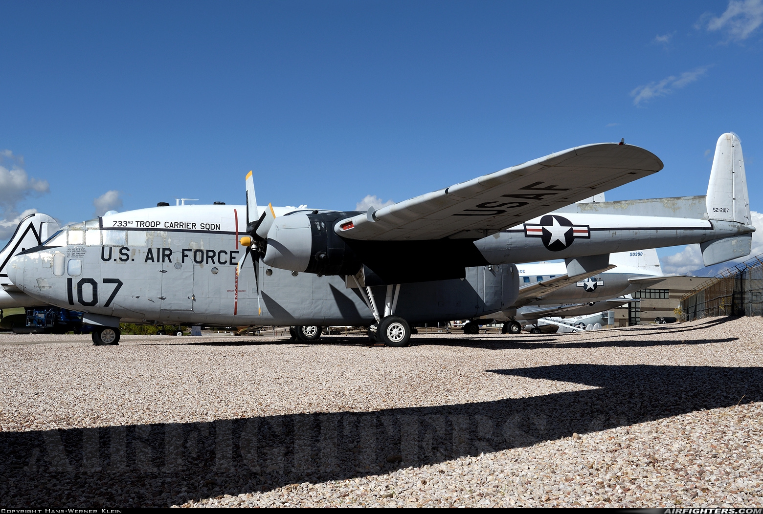 USA - Air Force Fairchild C-119G Flying Boxcar 52-2107 at Ogden - Hill AFB (HIF / KHIF), USA