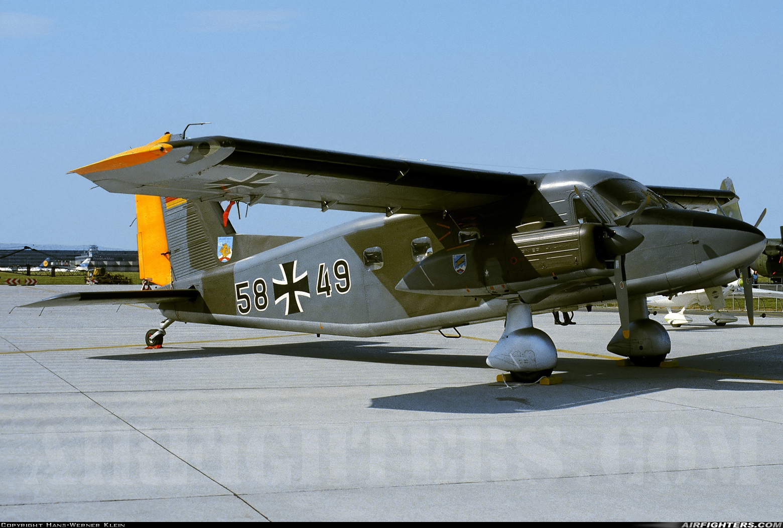 Germany - Air Force Dornier Do-28D-2 Skyservant 58+49 at Frankfurt - Main (Rhein-Main AB) (FRA / FRF / EDDF), Germany