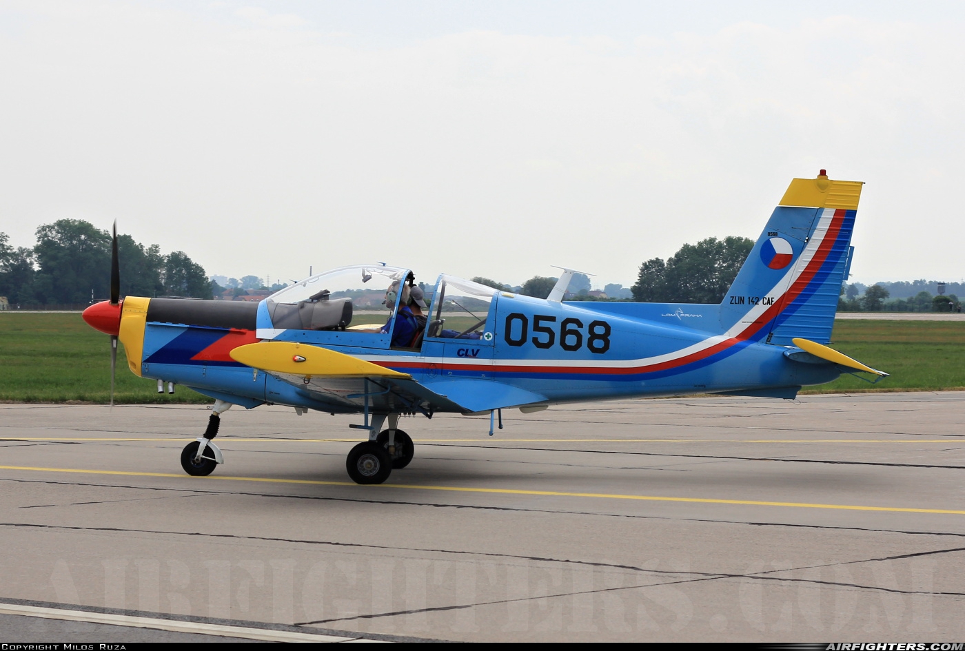 Czech Republic - Air Force Zlin Z-142C AF 0568 at Pardubice (PED / LKPD), Czech Republic