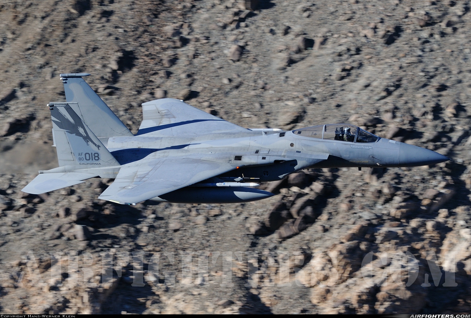 USA - Air Force McDonnell Douglas F-15C Eagle 80-0018 at Off-Airport - Rainbow Canyon area, USA