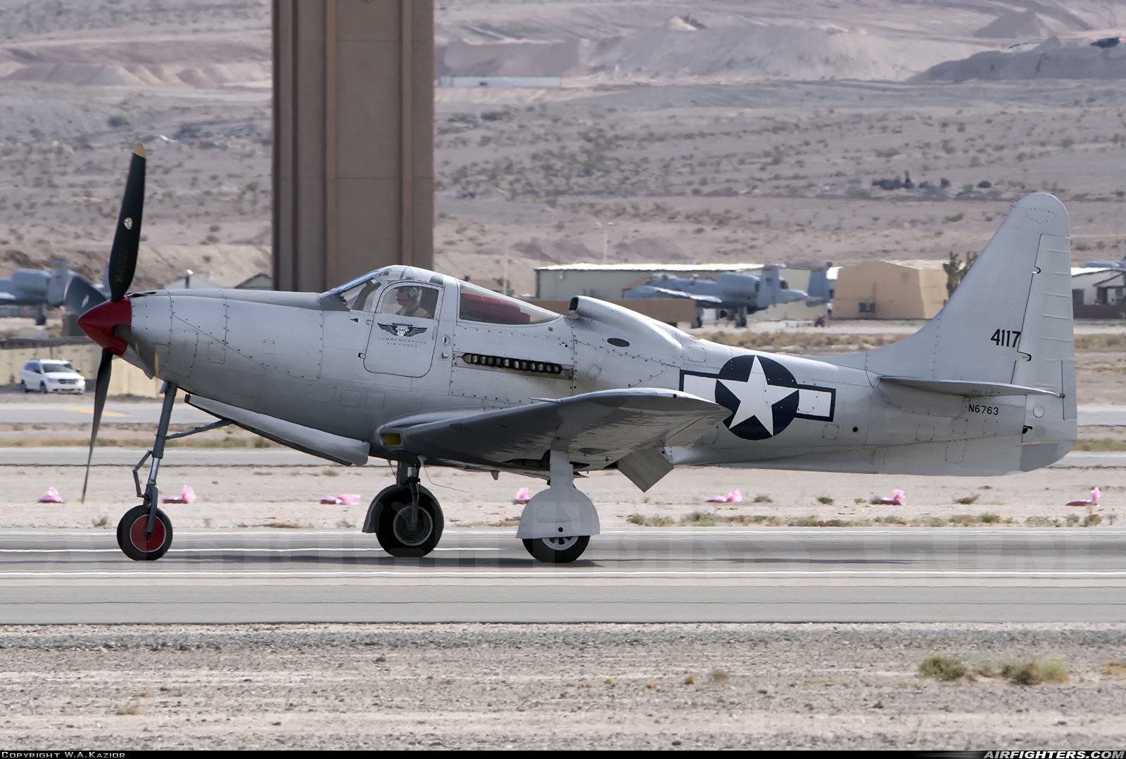 Private - Commemorative Air Force Bell P-63F Kingcobra N6763 at Las Vegas - Nellis AFB (LSV / KLSV), USA