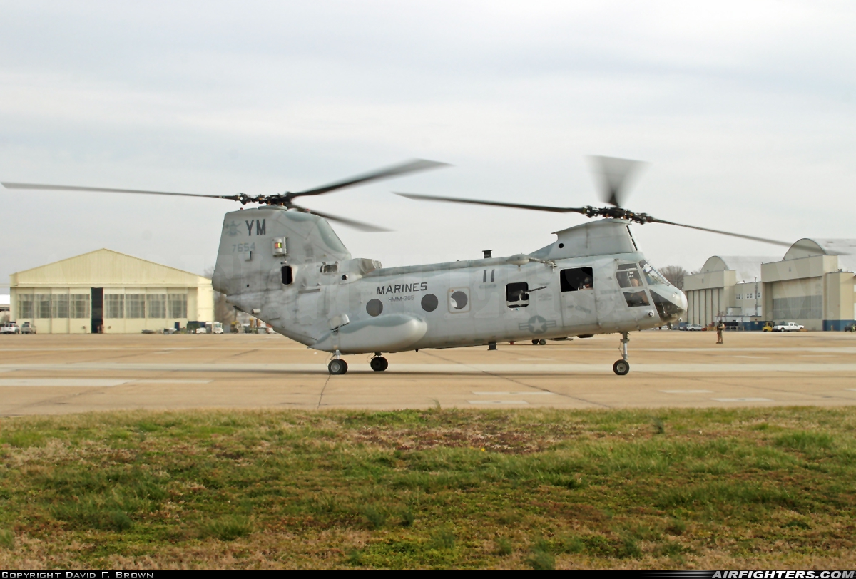 USA - Marines Boeing Vertol CH-46E Sea Knight (107-II) 157654 at Virginia Beach - Oceana NAS / Apollo Soucek Field (NTU / KNTU), USA