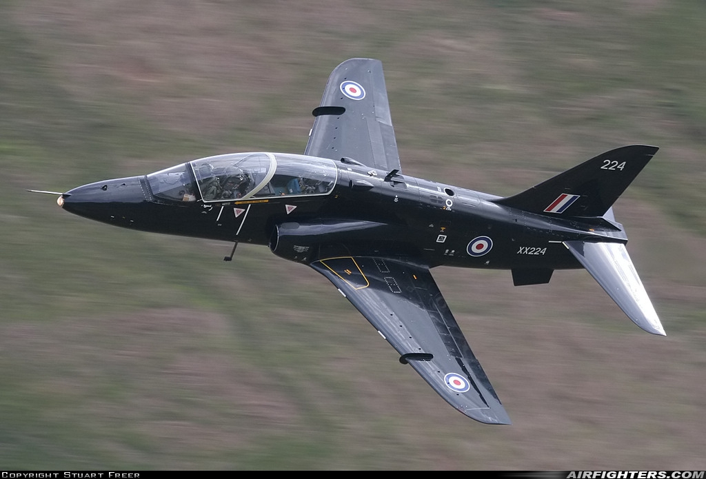 UK - Air Force British Aerospace Hawk T.1W XX224 at Off-Airport - Machynlleth Loop Area, UK