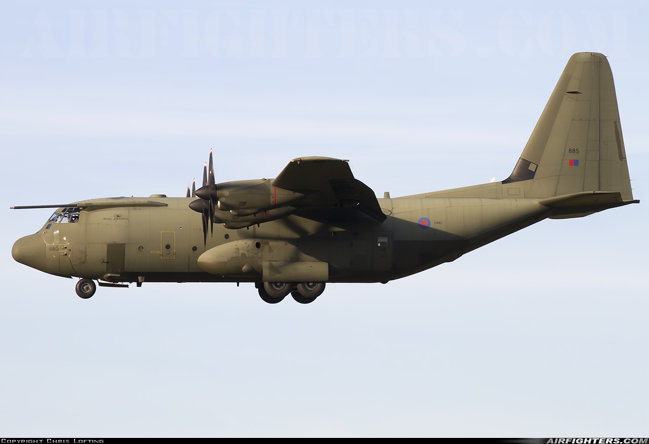 UK - Air Force Lockheed Martin Hercules C5 (C-130J / L-382) ZH885 at Brize Norton (BZZ / EGVN), UK