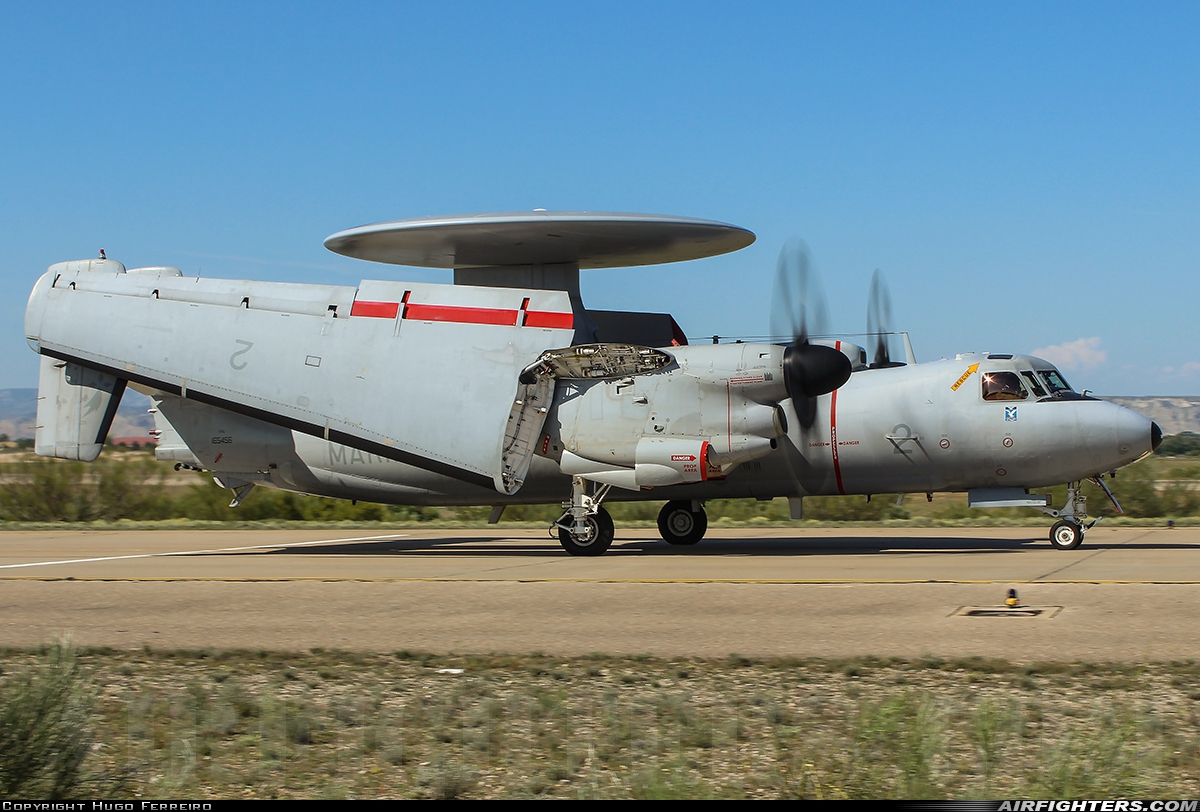 France - Navy Grumman E-2C Hawkeye 2 at Zaragoza (ZAZ / LEZG), Spain