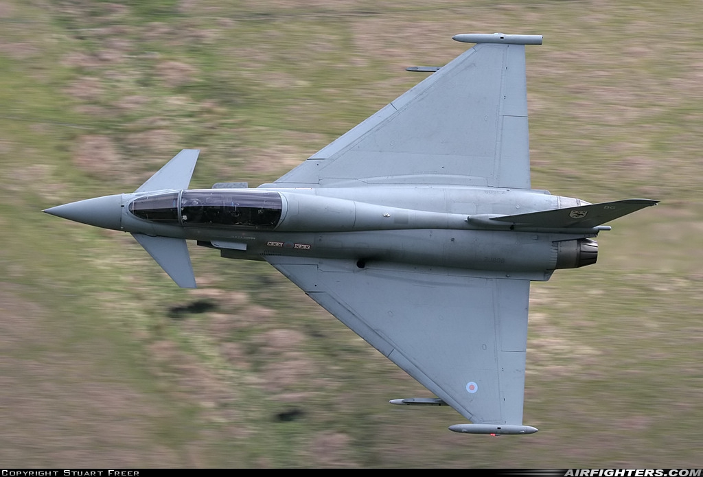 UK - Air Force Eurofighter Typhoon T1 ZJ808 at Off-Airport - Machynlleth Loop Area, UK