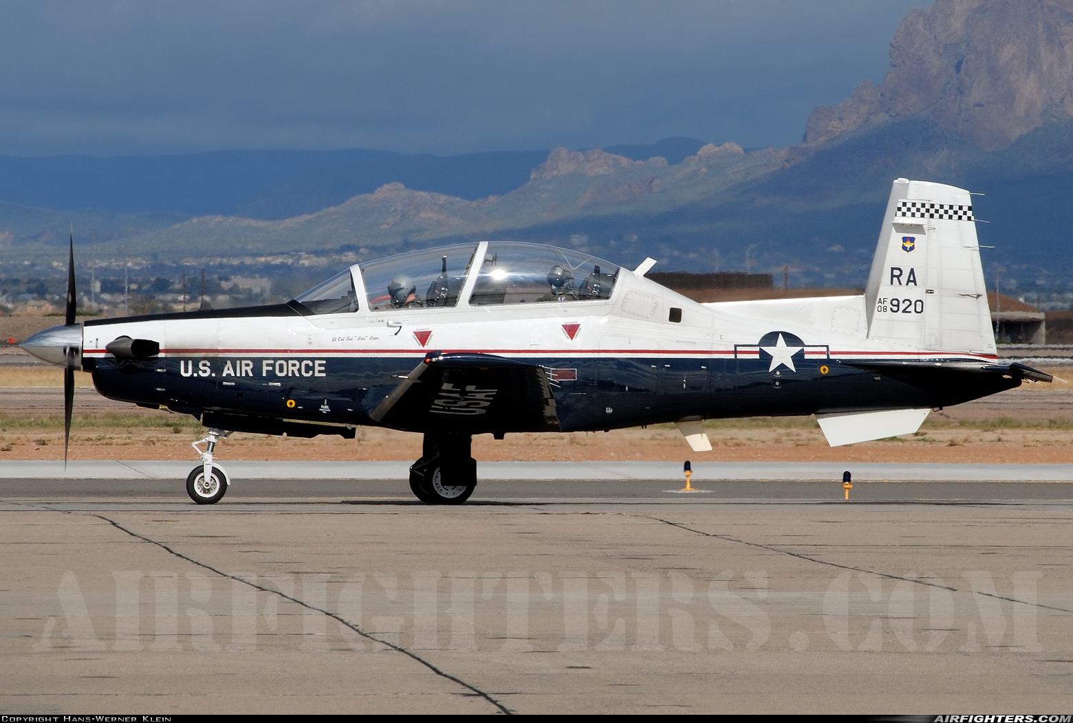 USA - Air Force Raytheon T-6A Texan II 08-3920 at Phoenix (Chandler) - Williams Gateway (AFB) (CHD / IWA / KIWA), USA