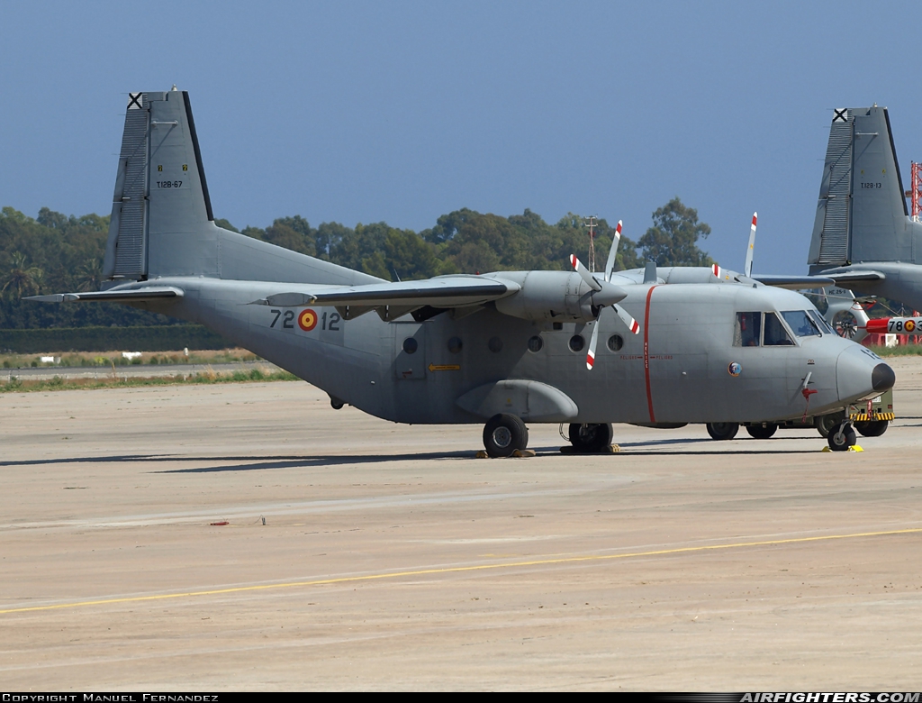 Spain - Air Force CASA C-212-100 Aviocar T.12B-67 at Malaga (AGP / LEMG), Spain