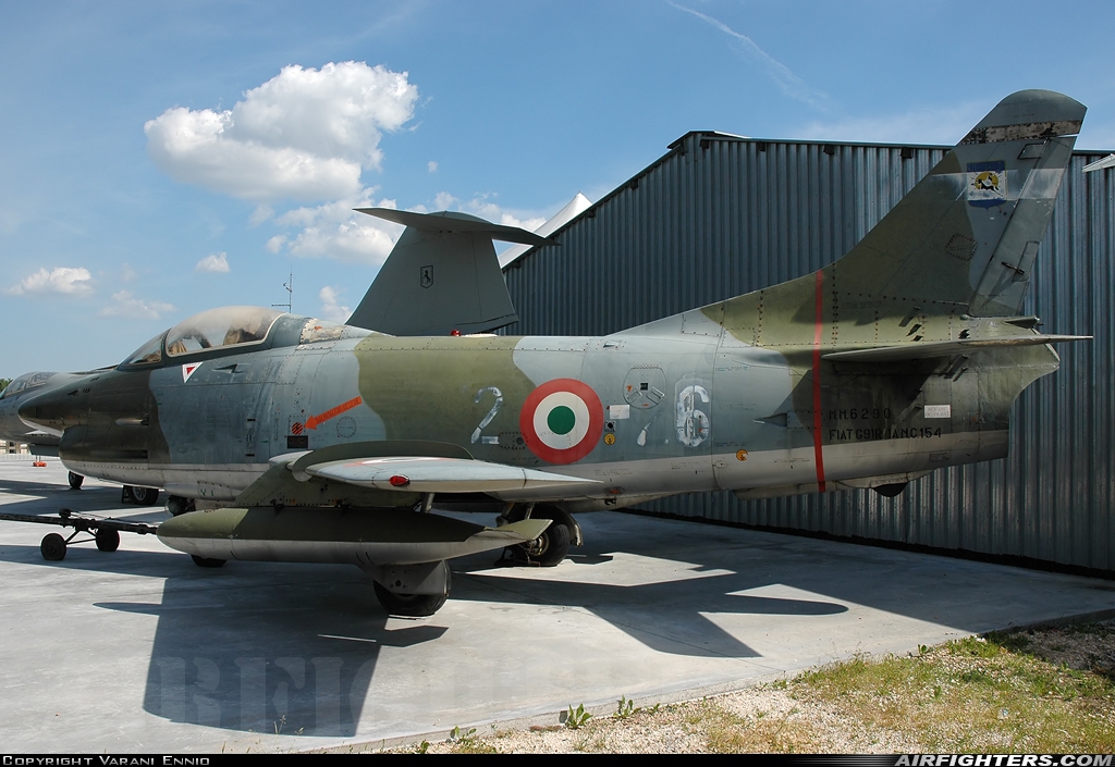 Italy - Air Force Fiat G-91R3 MM6290 at Montagnana (PD) - Aviosuperficie G. Baschirotto, Italy