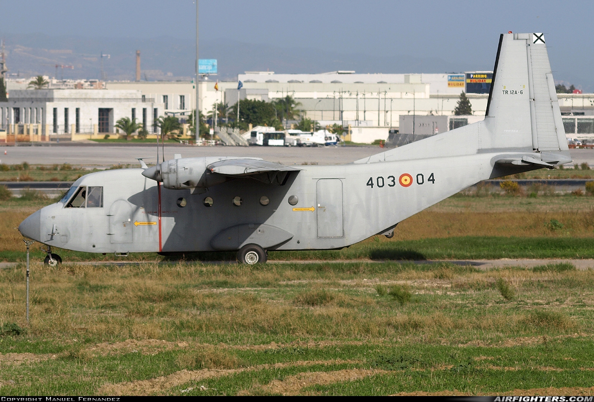 Spain - Air Force CASA C-212-100 Aviocar TR.12A-6 at Malaga (AGP / LEMG), Spain