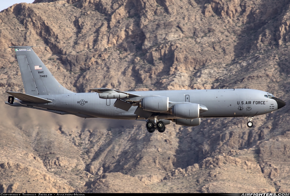 USA - Air Force Boeing KC-135R Stratotanker (717-148) 57-1483 at Las Vegas - Nellis AFB (LSV / KLSV), USA