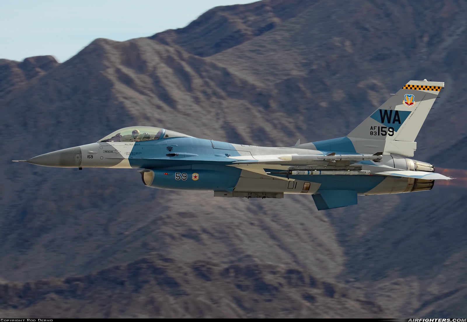 USA - Air Force General Dynamics F-16C Fighting Falcon 83-1159 at Las Vegas - Nellis AFB (LSV / KLSV), USA