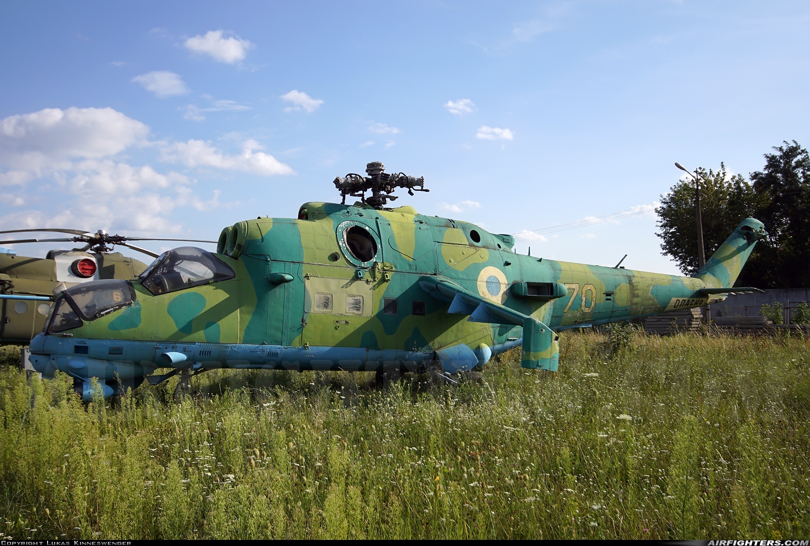 Ukraine - Air Force Mil Mi-35 (Mi-24V) 70 YELLOW at Kiev - Zhulyany (IEV / UKKK), Ukraine
