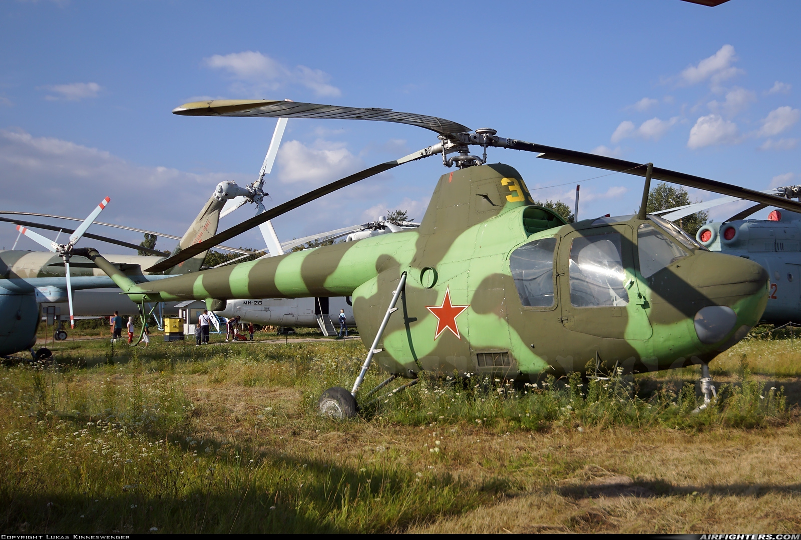 Russia - Air Force Mil Mi-1 35 YELLOW at Kiev - Zhulyany (IEV / UKKK), Ukraine