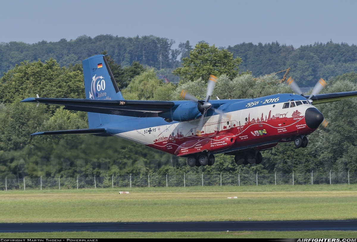 Germany - Air Force Transport Allianz C-160D 50+95 at Friedrichshafen (- Lowenthal) (FDH / EDNY), Germany