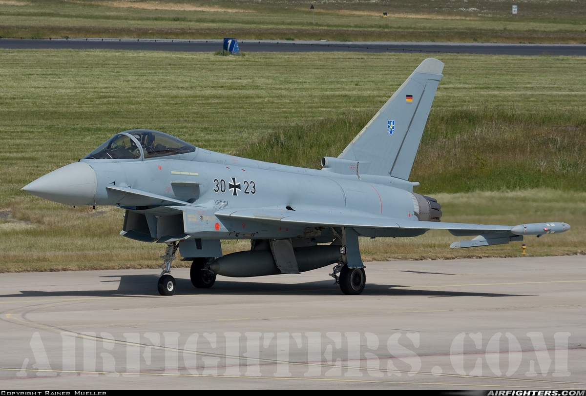 Germany - Air Force Eurofighter EF-2000 Typhoon S 30+23 at Rostock - Laage (RLG / ETNL), Germany