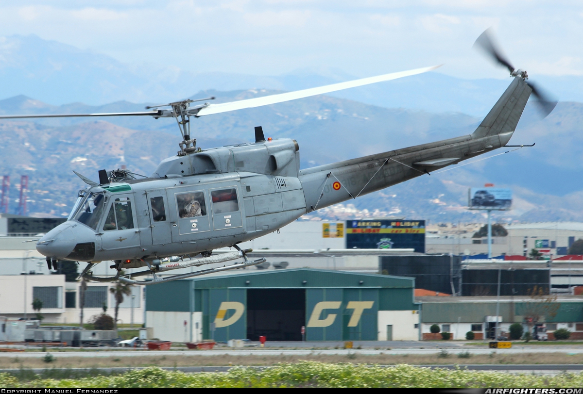 Spain - Navy Agusta-Bell AB-212ASW HA.18-12 at Malaga (AGP / LEMG), Spain