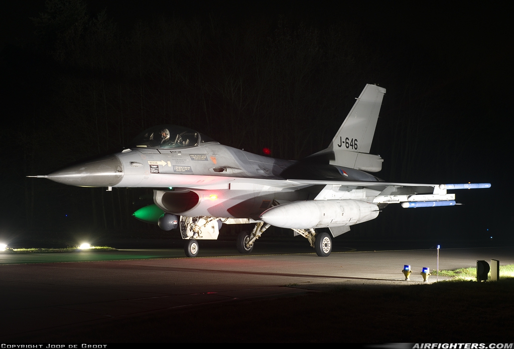 Netherlands - Air Force General Dynamics F-16AM Fighting Falcon J-646 at Uden - Volkel (UDE / EHVK), Netherlands