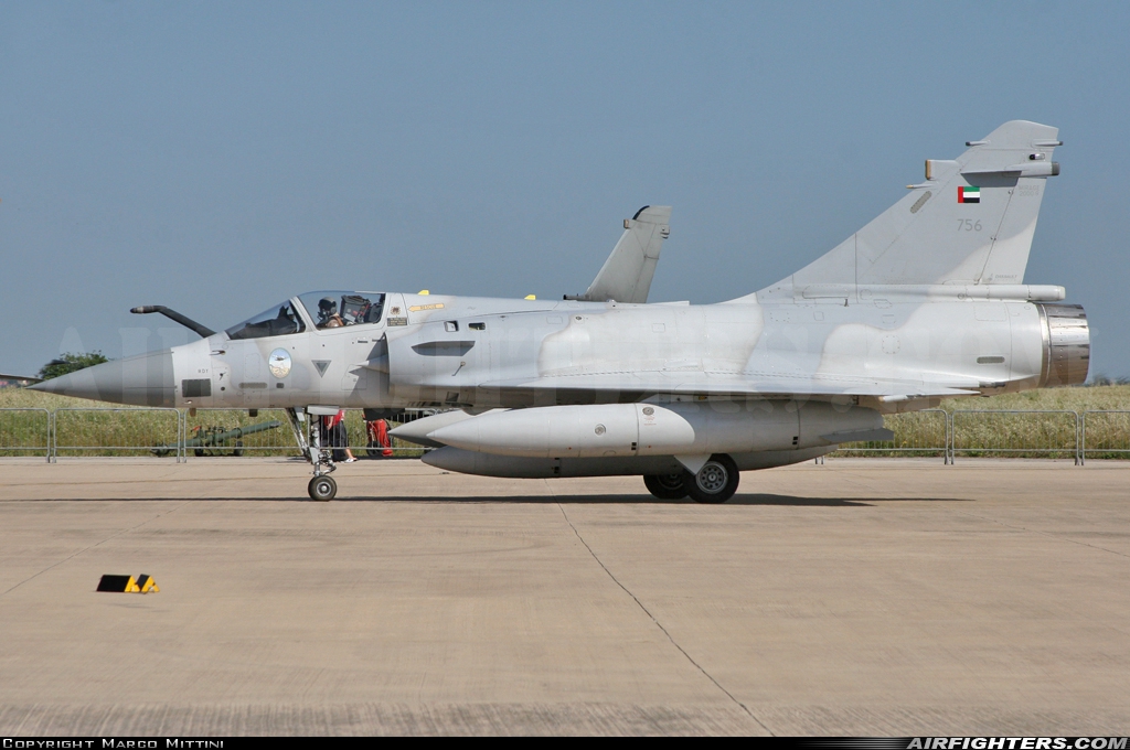 United Arab Emirates - Air Force Dassault Mirage 2000-9 756 at Pratica di Mare (- Mario de Bernardi) (LIRE), Italy